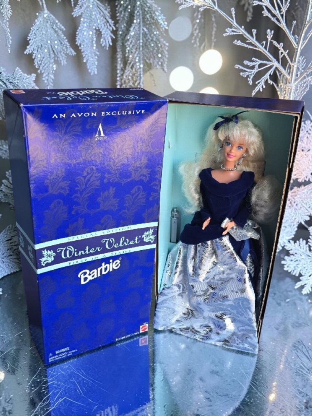 1995 Winter Velvet Special Edition Barbie Avon Exclusive